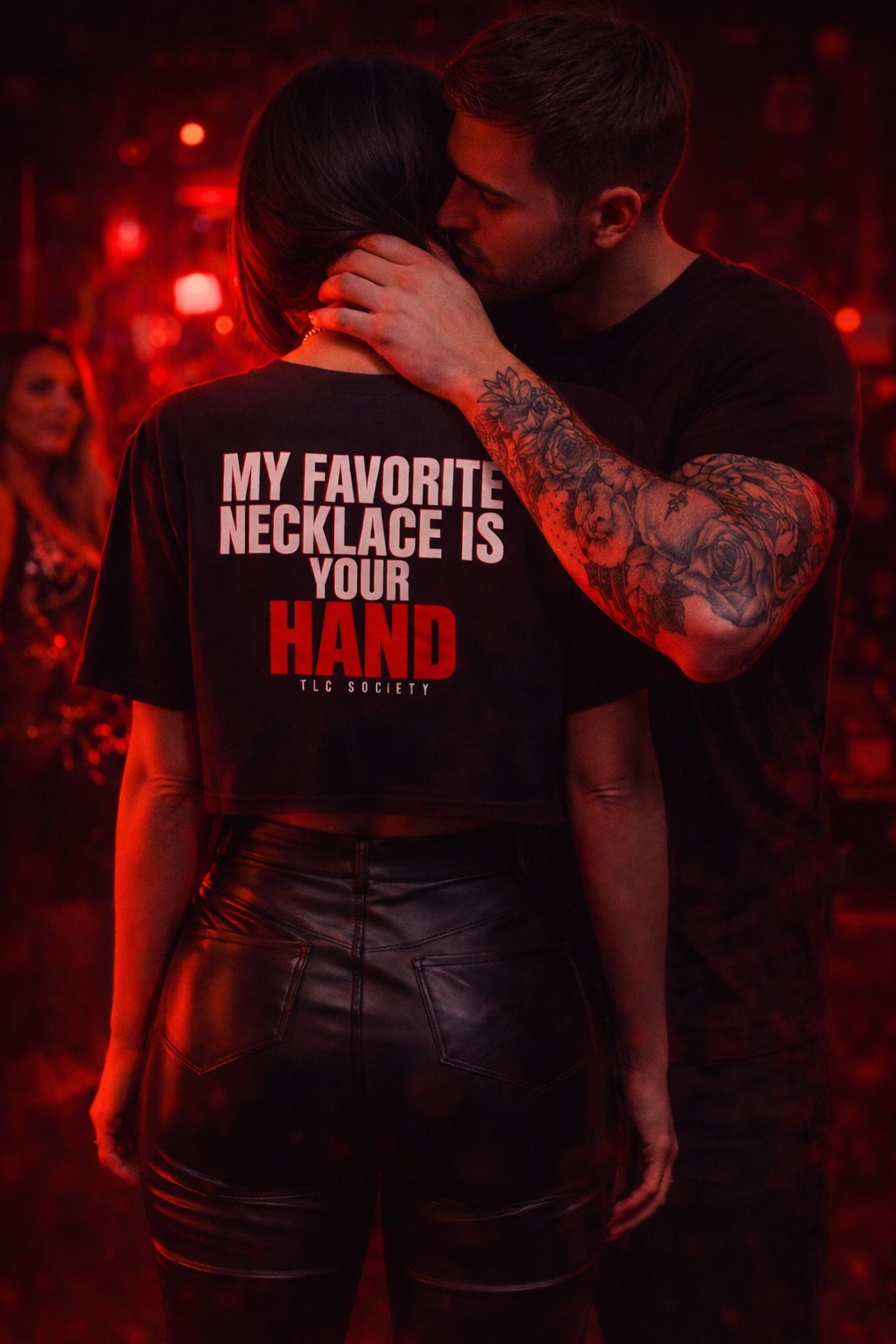 My Favorite Necklace Is Your Hand Crop Tee | TLC Society